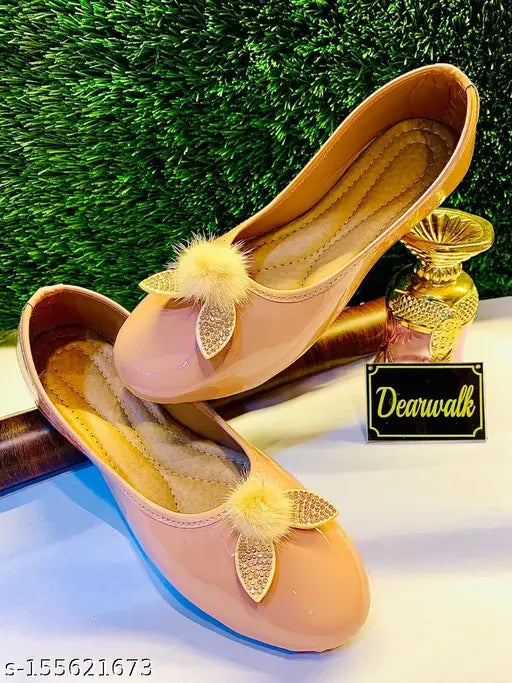 Synthetic marbel butterfly bellies loafers - lightweight comfort, best summer pick for women, traditional appeal, size options from IND-4 to IND-10 (Made in India)
