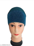 Glittery under hijab cap, pack of 2, black base, export quality