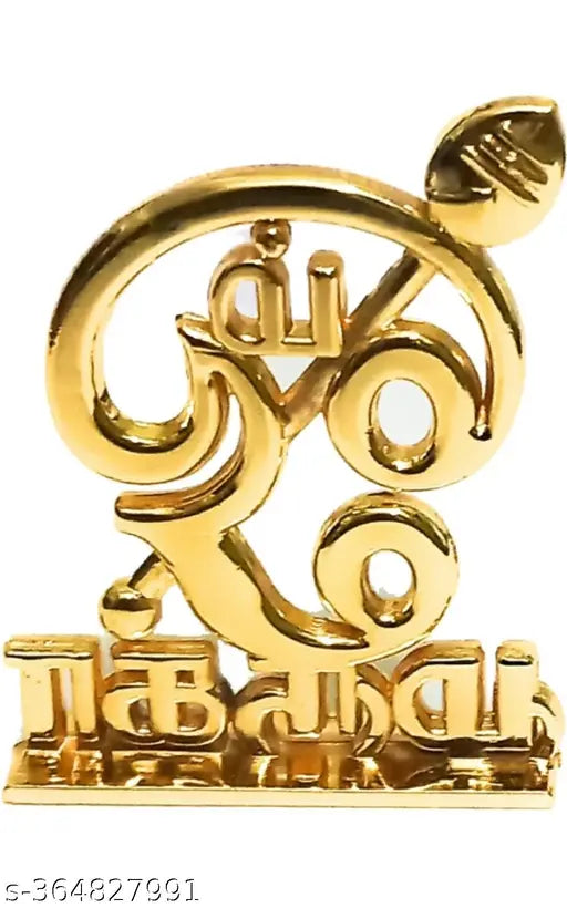 Tamil text OM metal Lord Murugan Subramania Swamy idol figure, 5cm height, high-quality finish, suitable for car dashboard or home decor