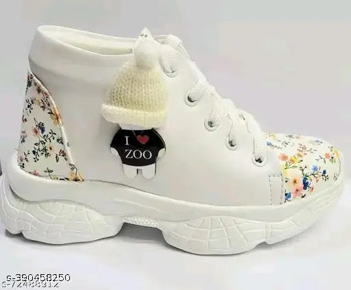 Stylish synthetic casual shoes for kids (ages 2-9), made in India on a PVC sole