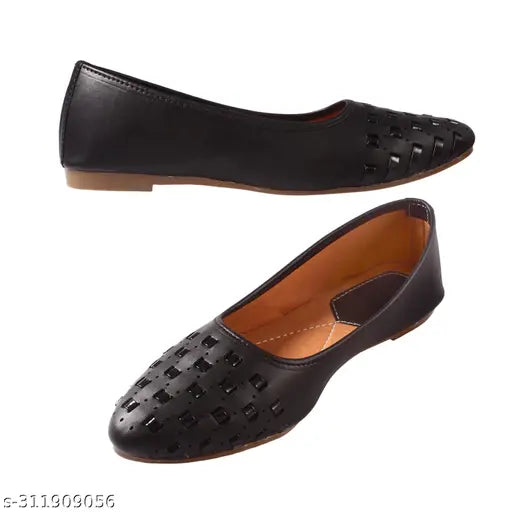 Synthetic leather ballerinas, comfortable Bellies by SANU FOOTWEAR. Indoor/outdoor women's and girls flats with perforations