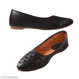 Synthetic leather ballerinas, comfortable Bellies by SANU FOOTWEAR. Indoor/outdoor women's and girls flats with perforations