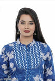 Printed rayon front cut kurta, women's plazzo set