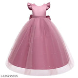 Embellished maxi-length net gown for kids, 11-12 years, India origin