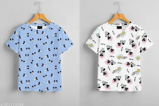 Combo t-shirt in children's theme, ideal for regular and oversized fits