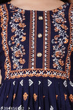 Kids girls printed rayon kurta set, A-line pyjamas with embroidered sleeves. (2-3 years - 10-11 years) Indian traditional outfit for girls