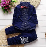 Boys clothing set - polyester long sleeves, printed design for 0-5 years old, India origin