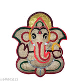 9 inch, handcrafted vetiver lavancha Ganesh idol. Fragrant wall hanging decor for spiritual ambiance and auspicious gifting