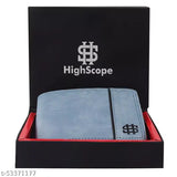 Faux leather designer wallet, hand-stitched classic bi-fold with 2 compartments & credit card slots, India origin