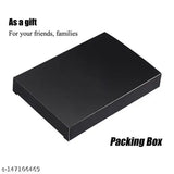 Stainless steel men's waterproof wallet with anti-RFID card holder, 5 compartments, solid design, slim & portable, India origin