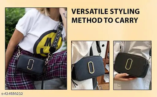 Versatile sling bag with detachable clutch handbag, fashionable PU leather purse with adjustable strap, suitable for daily use, ideal for regular crossbody carry