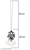 Whiteblack car hanging dream catcher for home decor, artisanal handcrafted Indian wall hanging for automobile showpiece