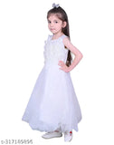 Smiling cotton sleeveless party dress for kids, vibrant and playful