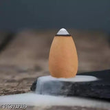 Handicrafted polyresin meditating monk Buddha statue with incense cone