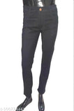 Cotton blend Z black jeans for men, solid pattern and versatile for casual or party wear. Size: 28 (waist 28in, length 38in), made in India