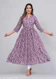 Rayon Anarkali Kurta, embroidered Chinkenkari women's dress, SANGANERI KURTI in latest designs, comfortable and breathable, perfect for freshening wardrobe