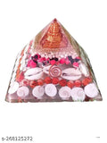 Golden poly resin Shivalaya Gems Maha Laxmi Pyramid for Vastu Reki, Fengshui & Sri Yantra
