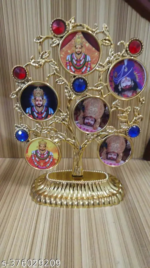 Indian ABS Balaji figurine, 6-inch Khatu Shyam Ji for home decor or meditation space