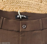 Coffee brown cotton blend Korean 5 pocket baggy cargos trousers for woman, high-quality daily wear with wide leg and stitch tag, self-design pattern
