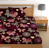 White cotton superfine floral duvet set, elastic double bedsheet with 2 pillow covers – ideal for summer, origin India