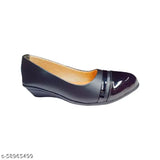 Stylish black synthetic women's bellies for comfort and style, perfect footwear for any occasion
