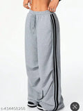 Black cotton sports sweatpants women's athletic