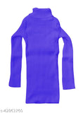 KAVYA Girls Wollen Warm Full Sleeves High Neck/Skivvy for Winter (Pack of 4)