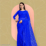 Indian net saree Rasal 703, free size (5.5m x 0.8m), self-design pattern