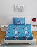 Microfiber kids floral bedsheets set (single size, 3-pack), ideal for mild winter birthdays with two pillow covers included