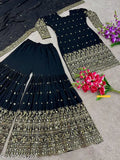 Formal wear, black suit with embellishments, party outfit