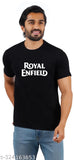 Royal Enfield men's cotton blend t-shirt with round neck, short sleeves, HD printed design (size S to XXL)