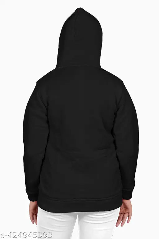 Black kids hoodie, girls, pullover