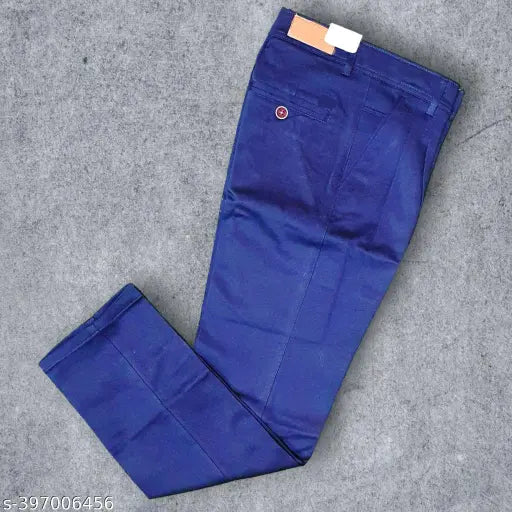 Gorgeous trendy men's solid cotton jeans, size 36 (waist 36in, length 38in), Indian-made fashion denim