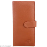 Tan PU leather, 2-note compartment wallet with 11 card slots, regular size, ideal for men's casual wear