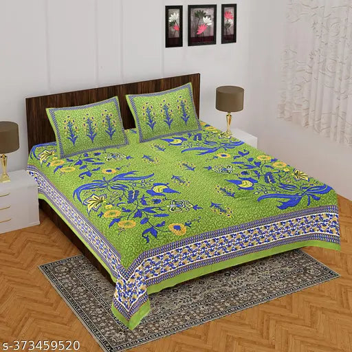 Cotton bedsheets, 3 set, made in India, crisp and comfortable