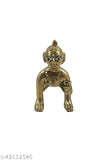 Brass Baby Radha Rani statue, NEO CLASSIC Radha Idol, Indian Goddess Kishori Balpan Statue, 2" high, solid quality