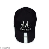 Embroidered cotton AA icon star cap, onesize, adjustable for men & boys. Made in India