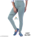 KARARO Women's cotton blend jeggings pack of 4 - OE fabric recycled, trendy, lightweight and comfortable jeans for multiple sizes (26-Free Size) made in India
