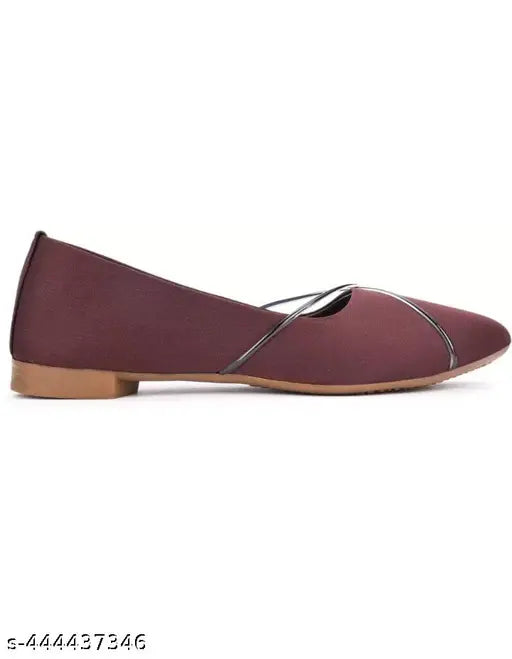 Synthetic slip-on flat bellies/ballerinas in various sizes (IND-3 to IND-8), trendy and comfortable for women