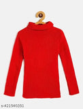 High Neck Casual Boys & Girls Multicolor Full Sleeve Sweater Pack of 3