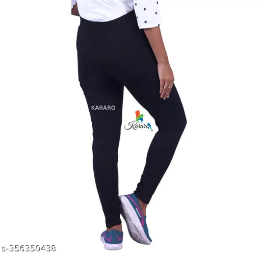 Stylish cotton blend jeggings (pack of 4), OE fabric recycled, trendy, lightweight, durable for women's fashion, sizes: 26, 28, 30, 32, 34, free size, made in India