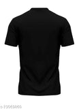Black sports jersey t-shirt, cotton fabric, athletic wear, back view.