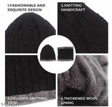 Woolen two-layered Aksmit cap and scarf for men & women, perfect winter wear