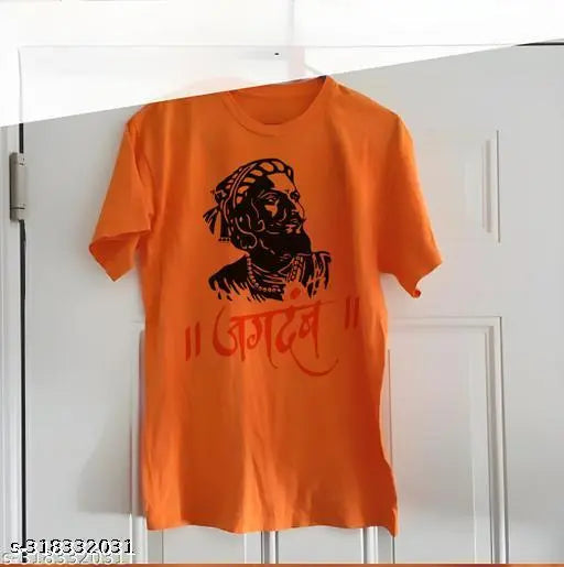 Polyester Shivaji printed t-shirt, Maharaja Shiva Ji design, Indian designer clothing