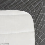 Cotton check double bedsheet, superfine glace print, 3-pack for home or hotels