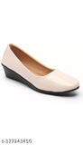 Stylish patent leather ballerinas for women, India-made, slip-on design