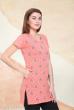 IN Love Women's Longline Cotton Side Slits Side Pocket Tops & tunic