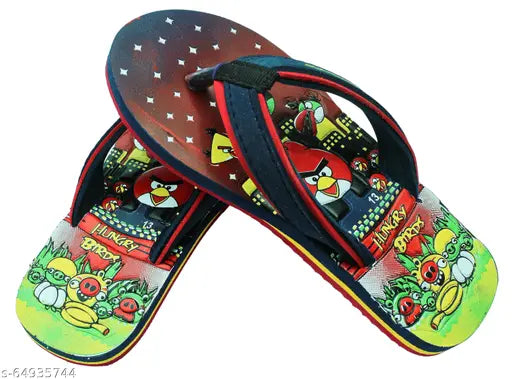 Angry Birds printed net EVA slippers for kids (2-3yrs - 10-11yrs), soft & comfortable, India origin
