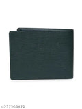 Solid faux leather men's wallet, 8 card slots, perfect for travel or parties