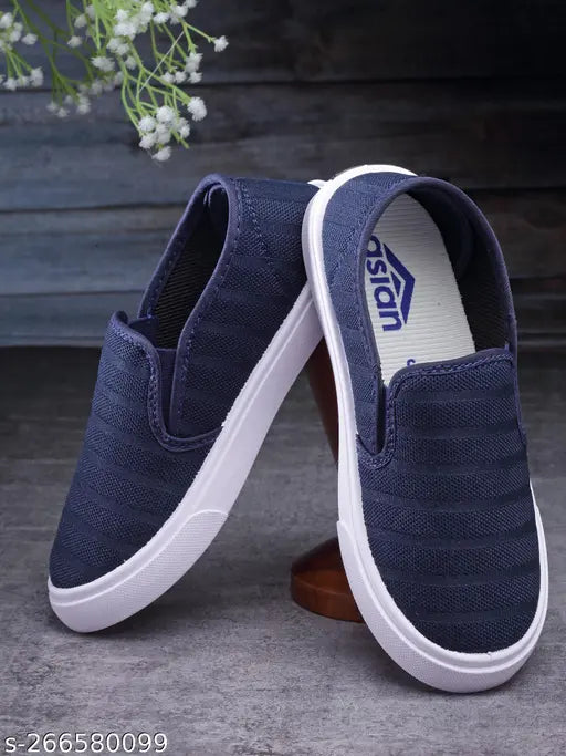 Black and white slip on sneakers with extra max cushion